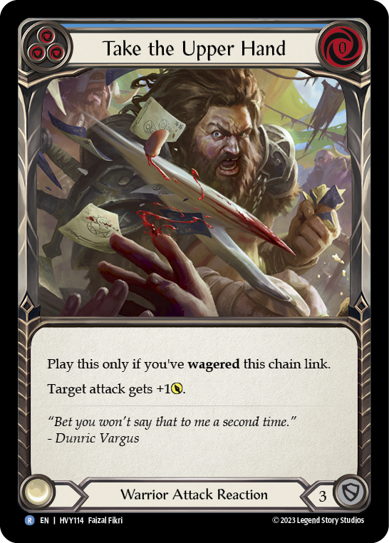 Take the Upper Hand (Blue) [HVY114] (Heavy Hitters) | Card Citadel