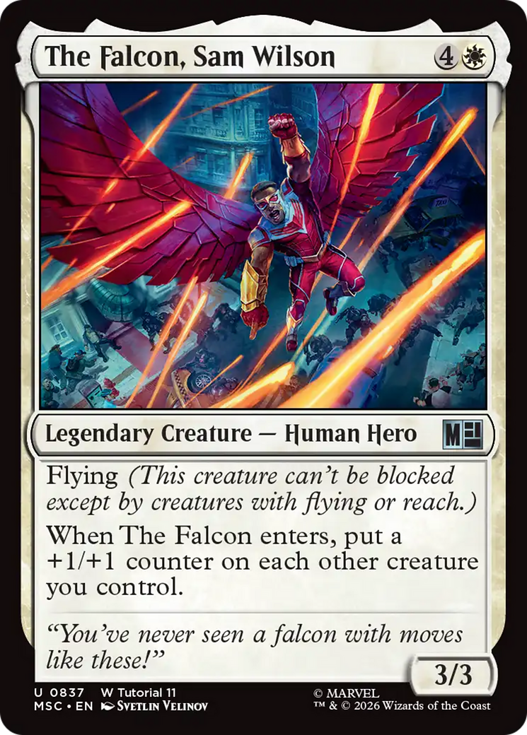 The Falcon, Sam Wilson (0837) [Marvel Super Heroes Commander] | Card Citadel