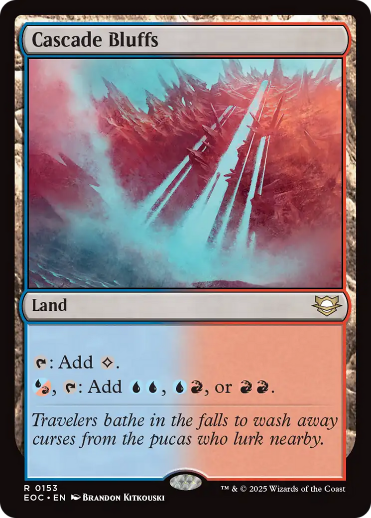 Cascade Bluffs [Edge of Eternities Commander] | Card Citadel