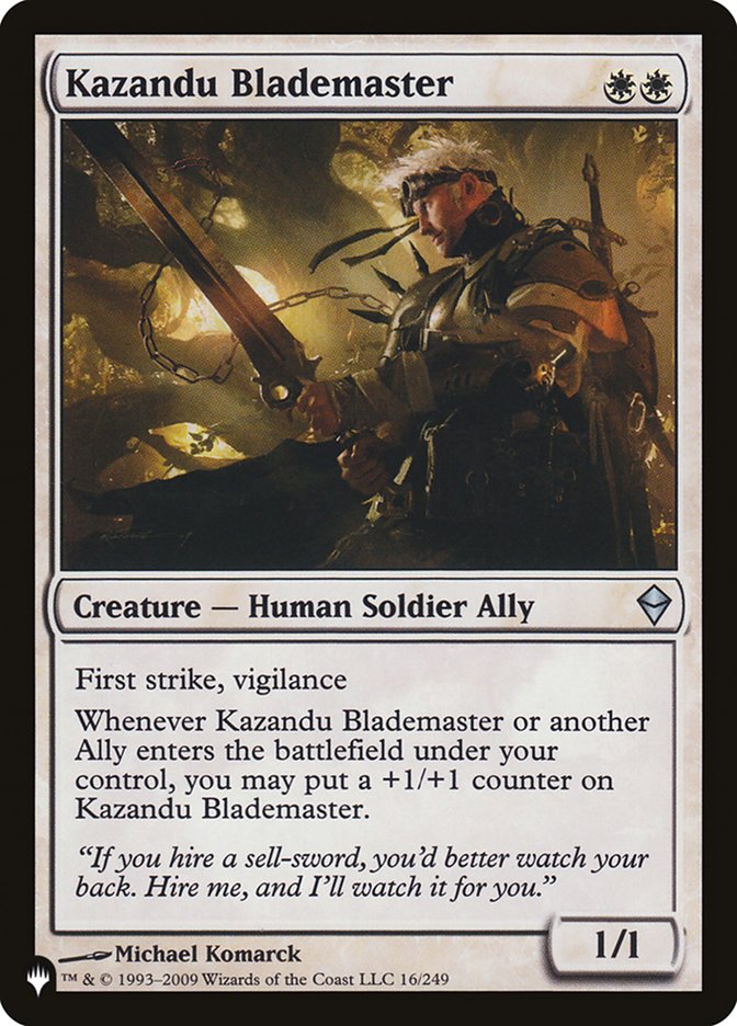 Kazandu Blademaster [The List] | Card Citadel