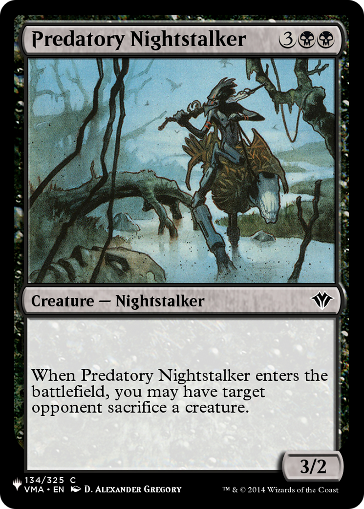 Predatory Nightstalker [The List Reprints] | Card Citadel