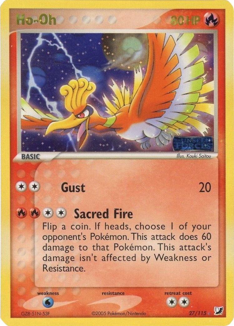 Ho-Oh (27/115) (Stamped) [EX: Unseen Forces] | Card Citadel