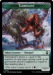 Goblin (Ripple Foil) // Tarmogoyf Double-Sided Token [Modern Horizons 3 Commander Tokens] | Card Citadel