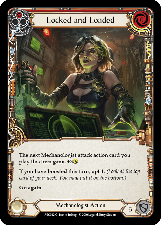 Locked and Loaded (Red) [ARC032-C] (Arcane Rising)  1st Edition Normal | Card Citadel