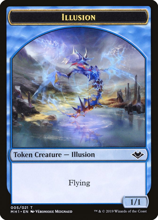 Angel (002) // Illusion (005) Double-Sided Token [Modern Horizons Tokens] | Card Citadel