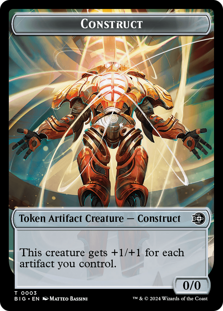 Construct Token // Plot Token Double-Sided Token [Outlaws of Thunder Junction: The Big Score Tokens] | Card Citadel