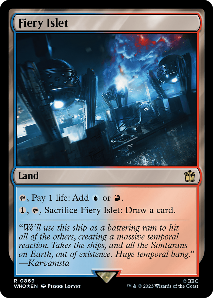 Fiery Islet (Surge Foil) [Doctor Who] | Card Citadel