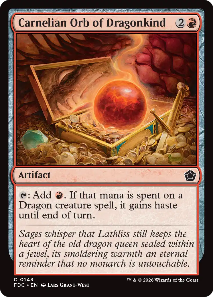 Carnelian Orb of Dragonkind [Foundations Commander] | Card Citadel