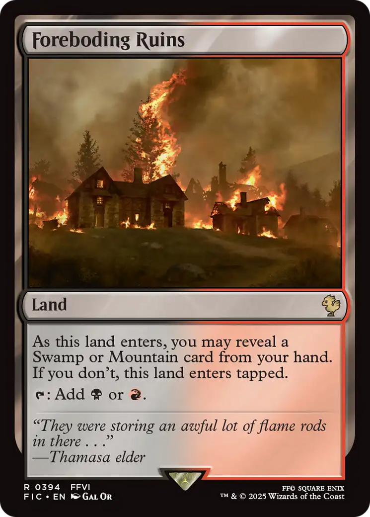 Foreboding Ruins [FINAL FANTASY Commander] | Card Citadel