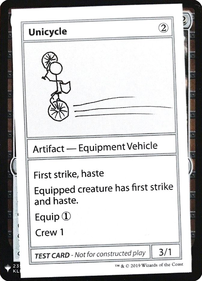 Unicycle [Mystery Booster Playtest Cards] | Card Citadel