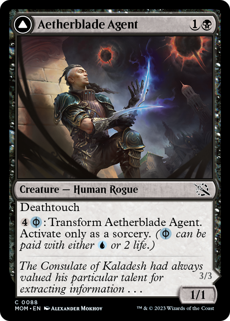Aetherblade Agent // Gitaxian Mindstinger [March of the Machine] | Card Citadel