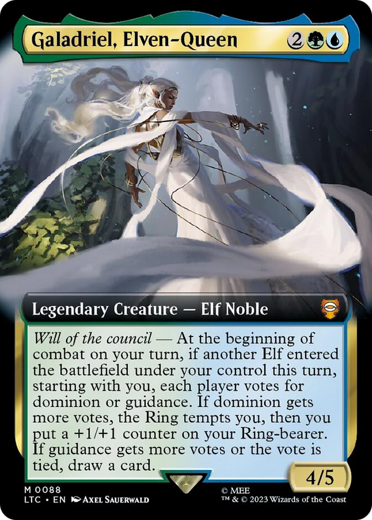 Galadriel, Elven-Queen (Extended Art) [The Lord of the Rings: Tales of Middle-Earth Commander] | Card Citadel