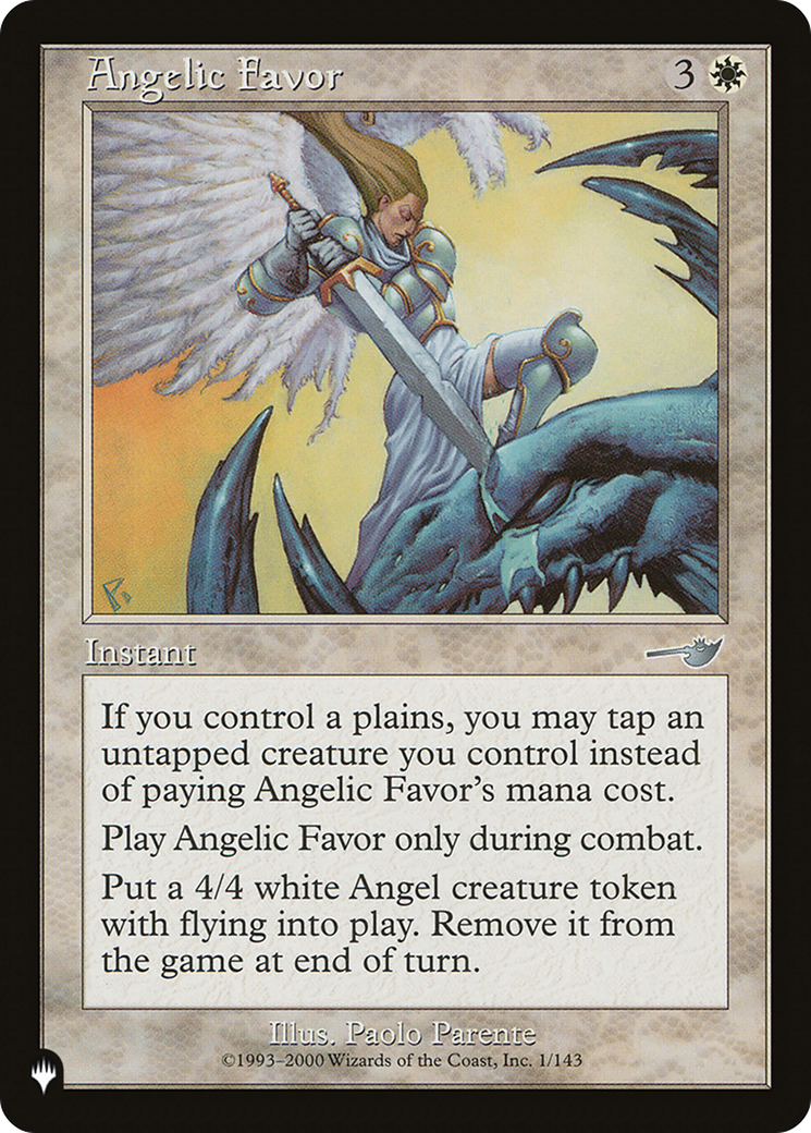 Angelic Favor [The List Reprints] | Card Citadel