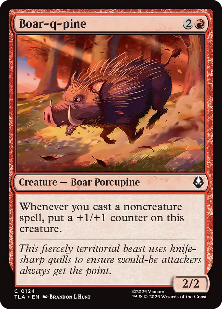 Boar-q-pine [Avatar: The Last Airbender] | Card Citadel