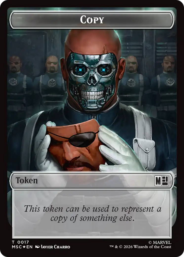 Copy (017) // Wall (019) Double-Sided Token (Surge Foil) [Marvel Super Heroes Commander Tokens] | Card Citadel