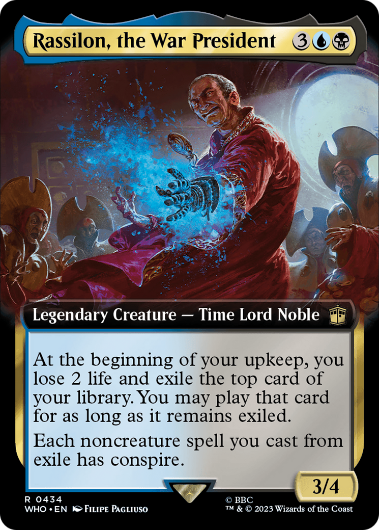 Rassilon, the War President (Extended Art) [Doctor Who] | Card Citadel