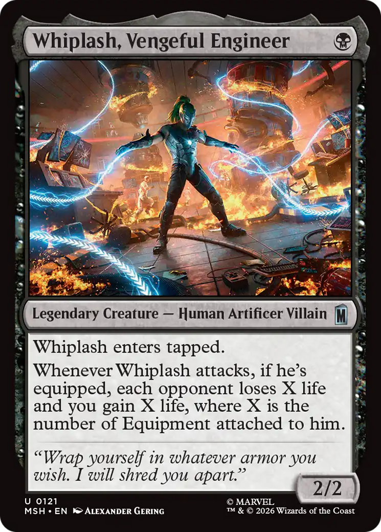 Whiplash, Vengeful Engineer [Marvel Super Heroes] | Card Citadel