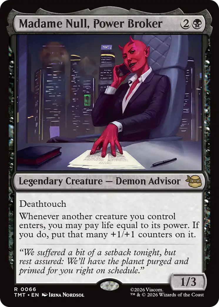 Madame Null, Power Broker [Teenage Mutant Ninja Turtles] | Card Citadel