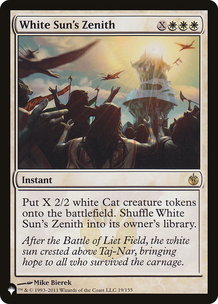 White Sun's Zenith [The List] | Card Citadel