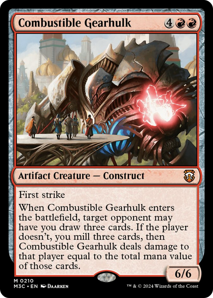 Combustible Gearhulk (Ripple Foil) [Modern Horizons 3 Commander] | Card Citadel