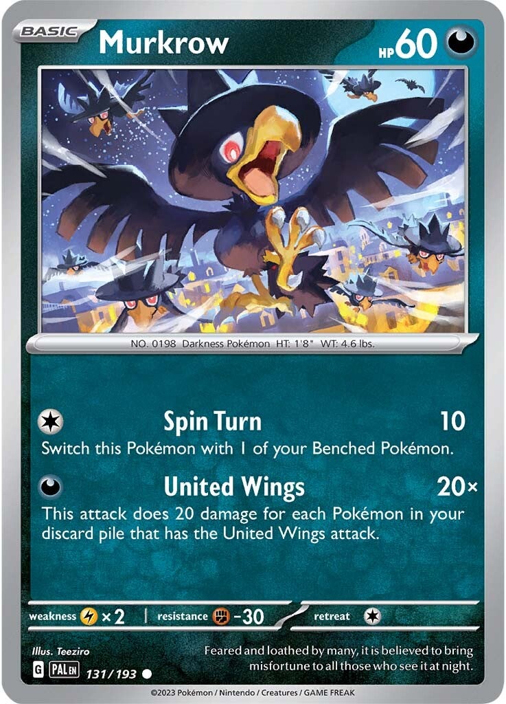 Murkrow (131/193) [Scarlet & Violet: Paldea Evolved] | Card Citadel