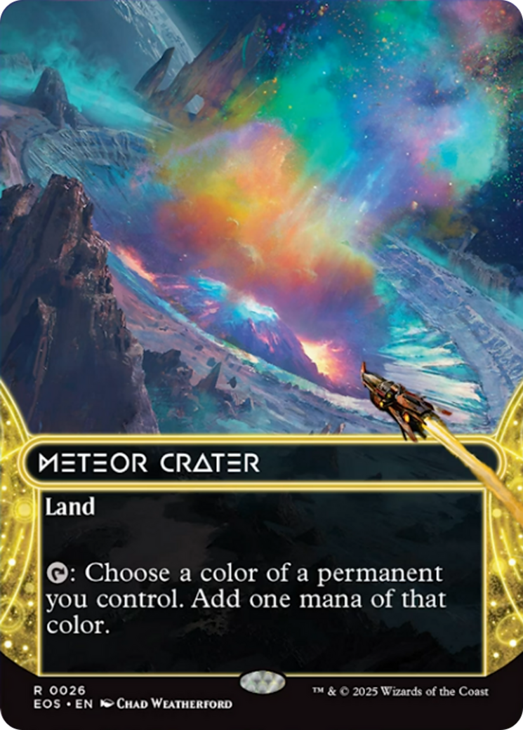 Meteor Crater (0026) (Borderless) [Edge of Eternities: Stellar Sights] | Card Citadel