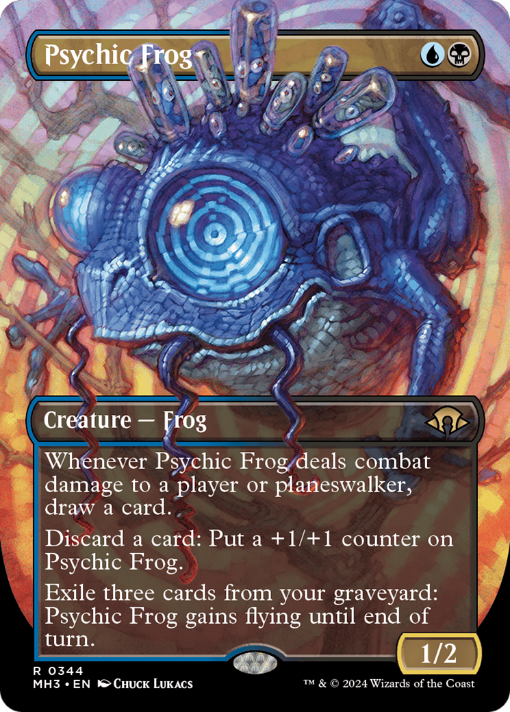 Psychic Frog (Borderless) [Modern Horizons 3] | Card Citadel