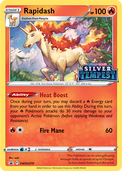 Rapidash (SWSH270) (Prerelease) [Sword & Shield: Black Star Promos] | Card Citadel