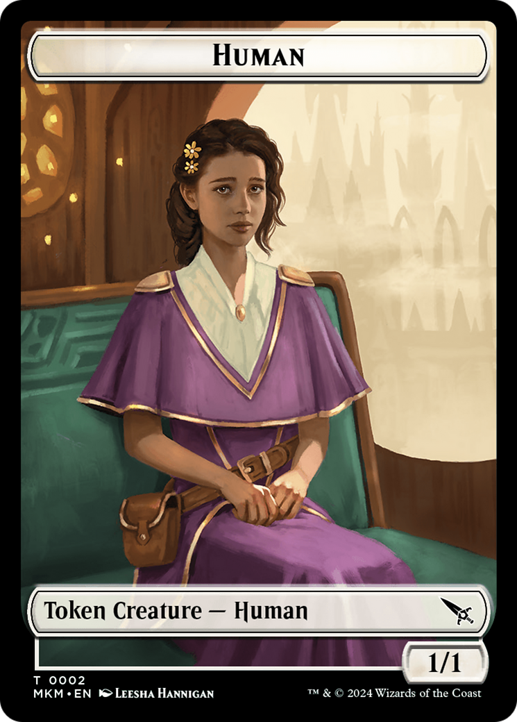 Human Token [Murders at Karlov Manor Tokens] | Card Citadel