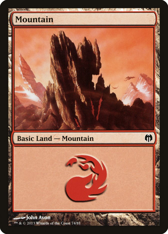 Mountain (74) [Duel Decks: Heroes vs. Monsters] | Card Citadel