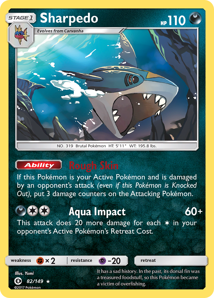 Sharpedo (82/149) [Sun & Moon: Base Set] | Card Citadel