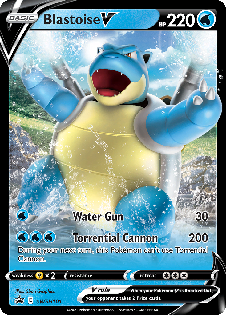 Blastoise V (SWSH101) [Sword & Shield: Black Star Promos] | Card Citadel