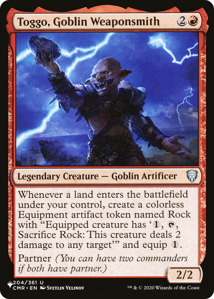 Toggo, Goblin Weaponsmith [The List Reprints] | Card Citadel