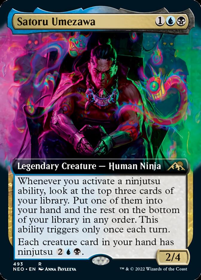 Satoru Umezawa (Extended Art) [Kamigawa: Neon Dynasty] | Card Citadel