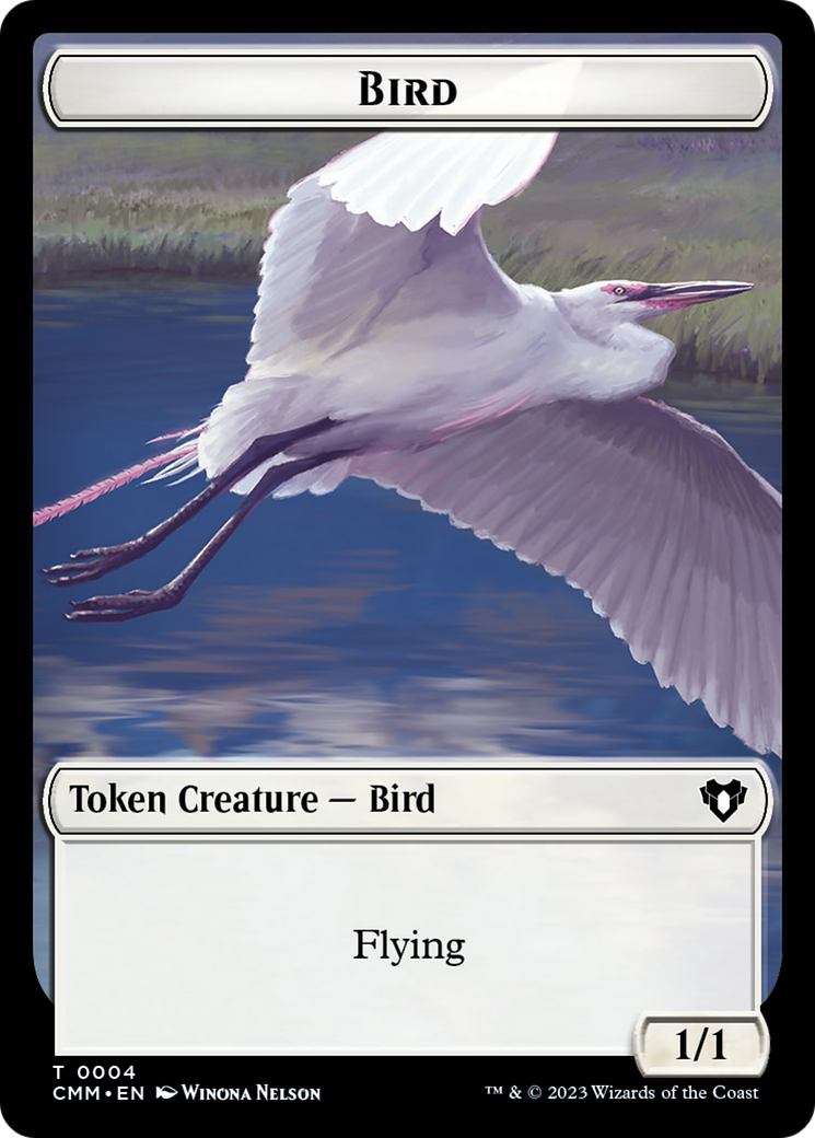 Copy (54) // Bird Double-Sided Token [Commander Masters Tokens] | Card Citadel