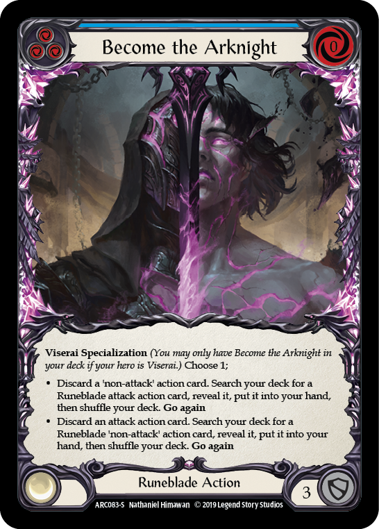 Become the Arknight [ARC083-S] (Arcane Rising)  1st Edition Normal | Card Citadel