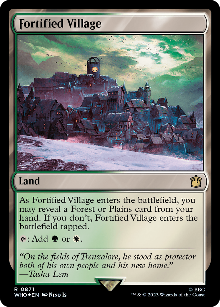 Fortified Village (Surge Foil) [Doctor Who] | Card Citadel