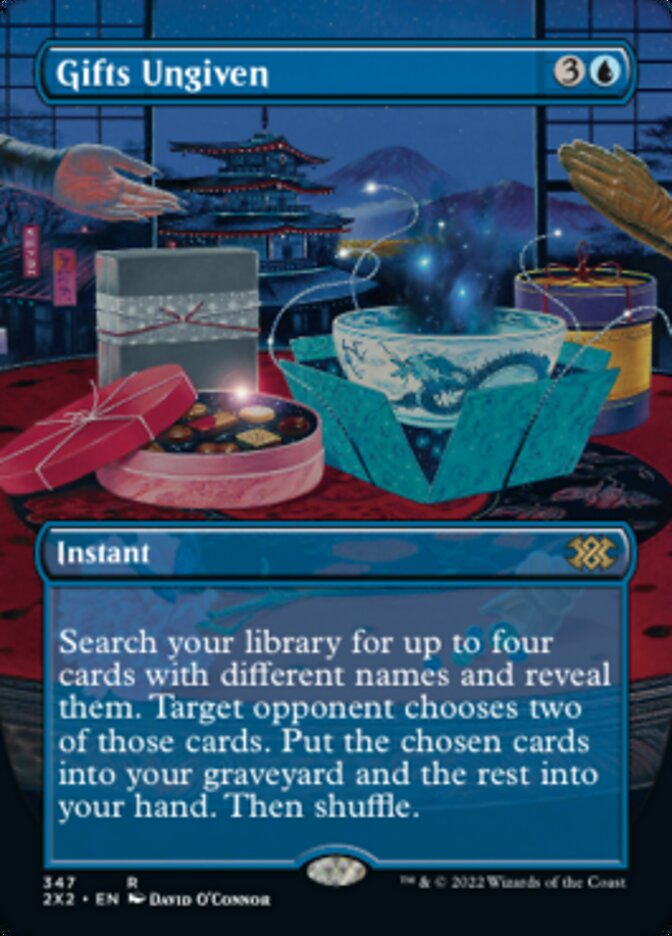 Gifts Ungiven (Borderless Alternate Art) [Double Masters 2022] | Card Citadel