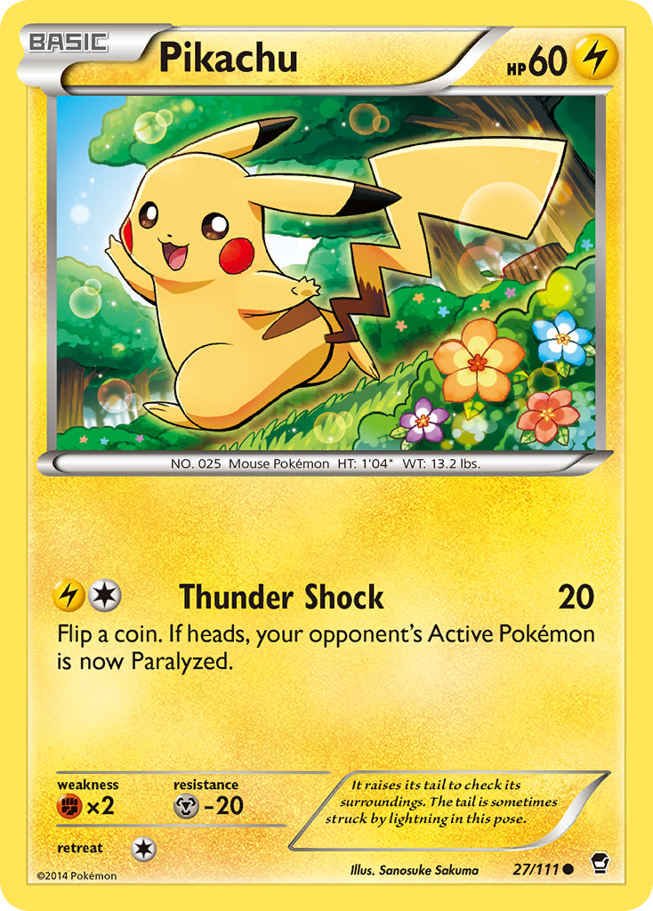 Pikachu (27/111) [XY: Furious Fists] | Card Citadel