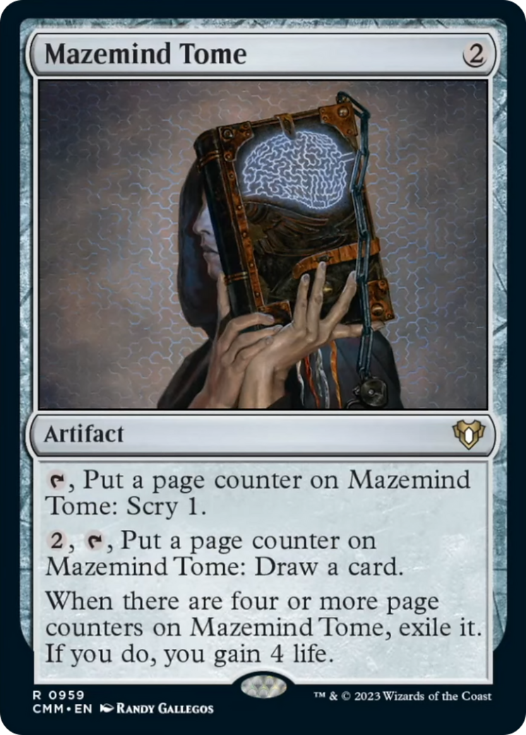 Mazemind Tome [Commander Masters] | Card Citadel