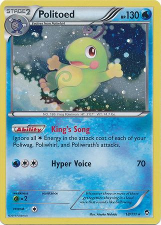 Politoed (18/111) (Cosmos Holo) [XY: Furious Fists] | Card Citadel