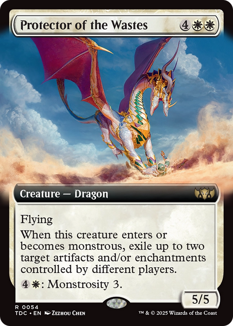 Protector of the Wastes (Extended Art) [Tarkir: Dragonstorm Commander] | Card Citadel