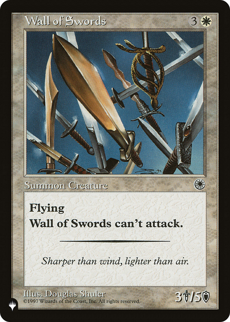 Wall of Swords [The List Reprints] | Card Citadel