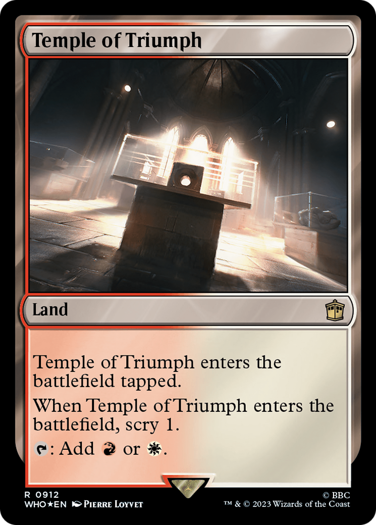 Temple of Triumph (Surge Foil) [Doctor Who] | Card Citadel