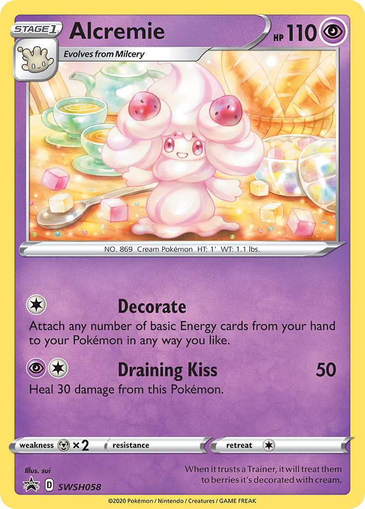 Alcremie (SWSH058) [Sword & Shield: Black Star Promos] | Card Citadel