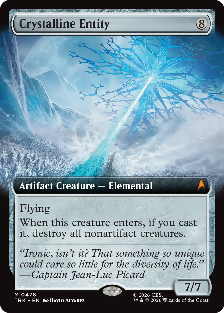 Crystalline Entity (Extended Art) [Star Trek] | Card Citadel