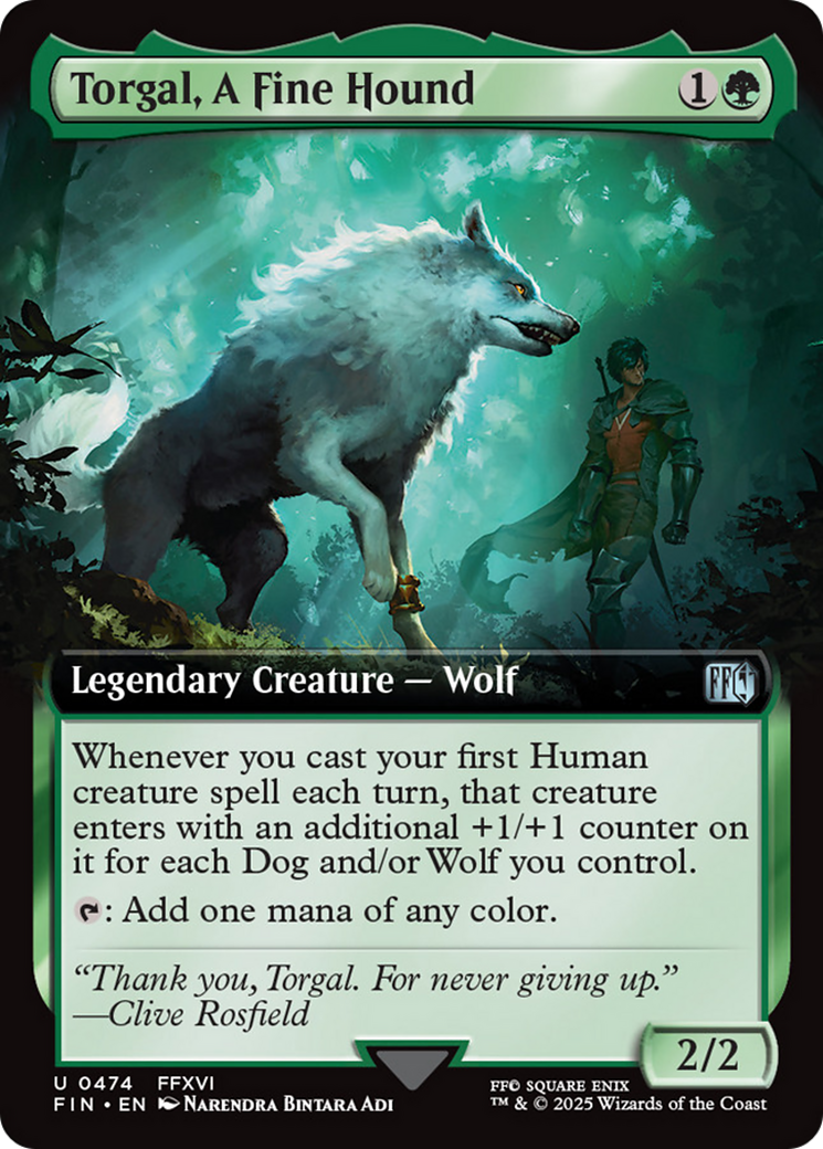 Torgal, A Fine Hound (Extended Art) [FINAL FANTASY] | Card Citadel