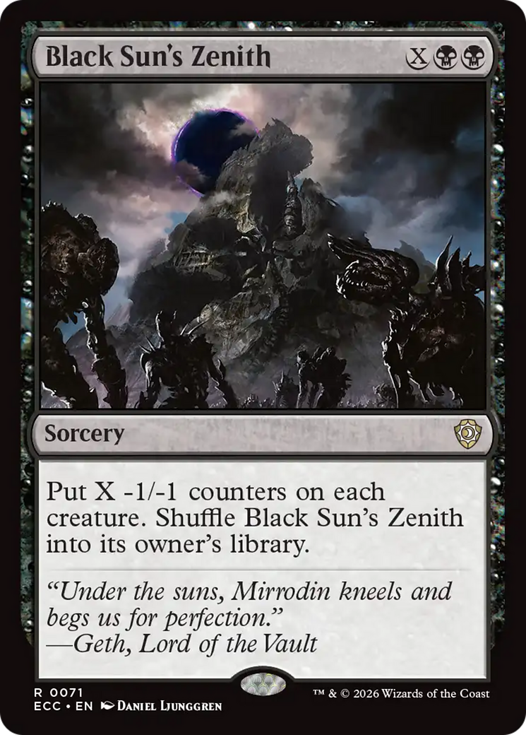 Black Sun's Zenith [Lorwyn Eclipsed Commander] | Card Citadel