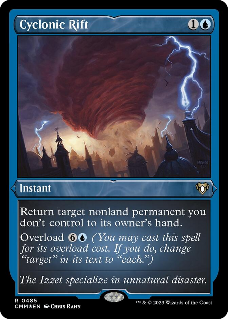 Cyclonic Rift (Foil Etched) [Commander Masters] | Card Citadel