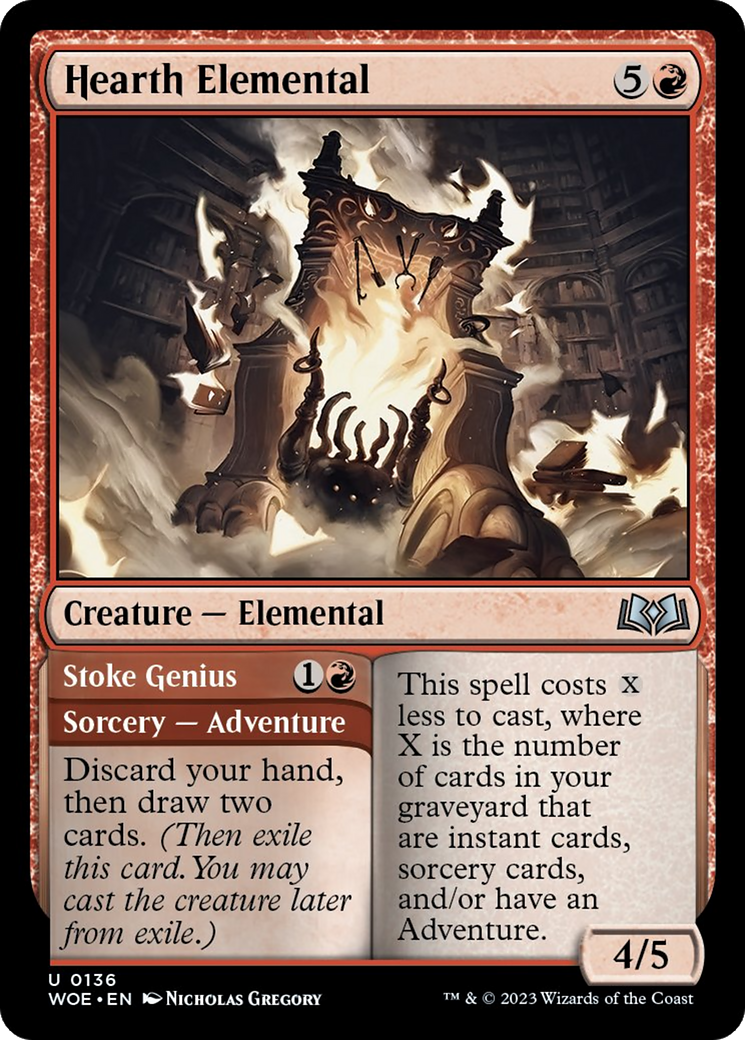 Hearth Elemental // Stoke Genius [Wilds of Eldraine] | Card Citadel